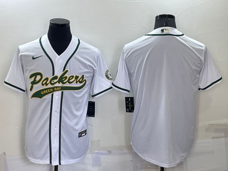 Men Green Bay Packers Blank White 2022 Nike Co branded NFL Jerseys->atlanta braves->MLB Jersey